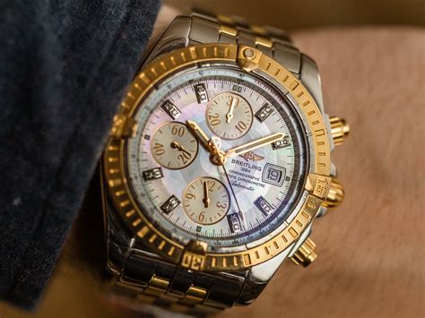 breitling chronomat evolution 18k gold|Breitling Chronomat gold steel.